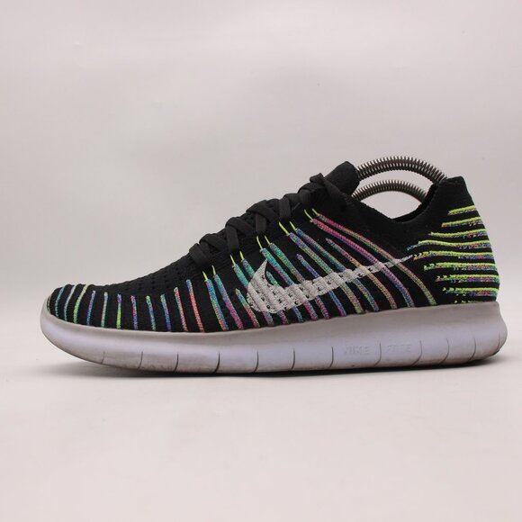 Nike Free RN Flyknit Running Sneakers Men\'s Size 9 Shoes Multicolor 831069-003 main image 9